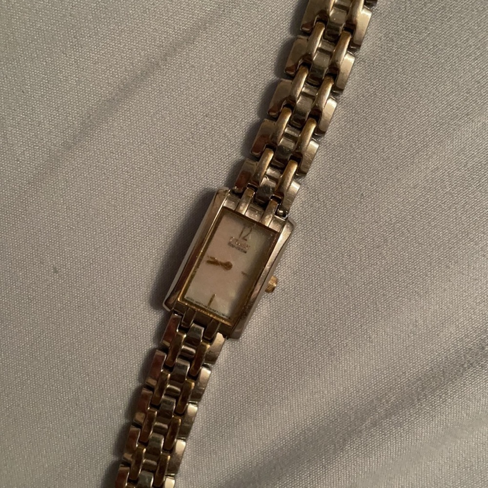 Citizen Eco Drive Ring mother of pearl watch